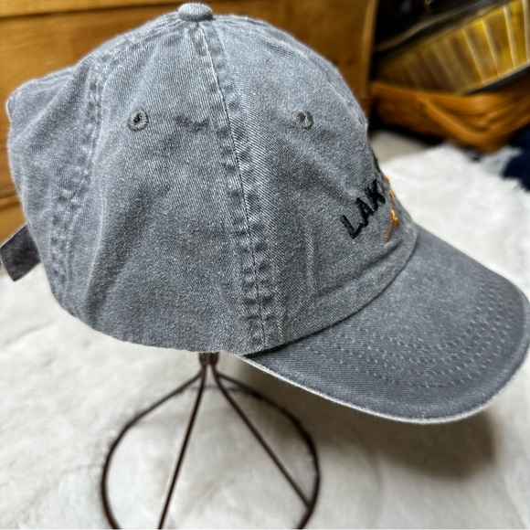 Youth Lake Tahoe Embroidered Mile High Mountains Dad Cap Grey Unisex Kid’s OS - Picture 6 of 9